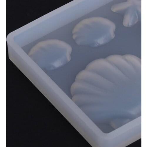 Silicone Mold Diamond Shell Epoxy Resin DIY Jewelry Making Crafts Cake Pendant