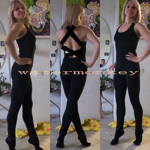 Lycra Spandex Fitness Sport Suit Women Tracksuit Yoga Backless Gym Running Sportswear Leggings Tight Jumpsuits Workout Sports