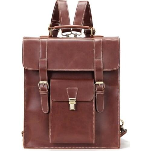 Yesetn Bag 04082021 Mens fashion backpack student schoolbag old fashion backpack