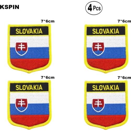 Slovakia Shiled Shape flag patches national flag patches for Cothing DIY Decoration
