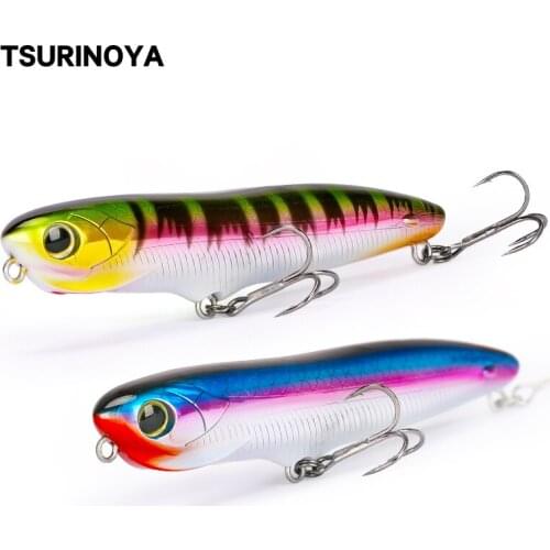 TSURINOYA Floating Pencil Bait 110mm 18.8g Long Casting Bass Fishing Lure Leurre Peche Isca Artificial Para Pesca Popper Wobbler