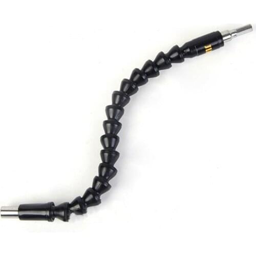 Universal 300mm Hex Handle Black Universal Flexible Shaft Electronic Drill Connecting Shaft