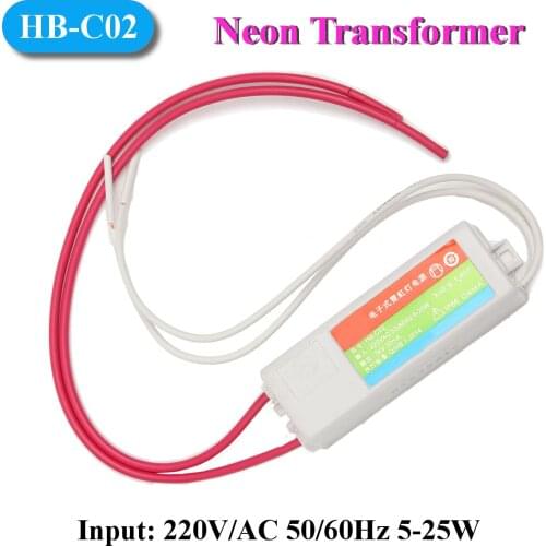 Universal HB-C02 5-25W 3KV 30mA Glass Neon Light Sign Power Supply