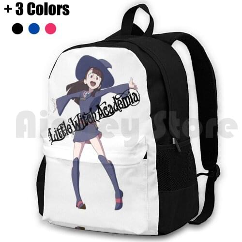 Akko Lwa Outdoor Hiking Backpack Waterproof Camping Travel Little Witch Academia Logo Akko Little Witch Witchy Academia Netflix