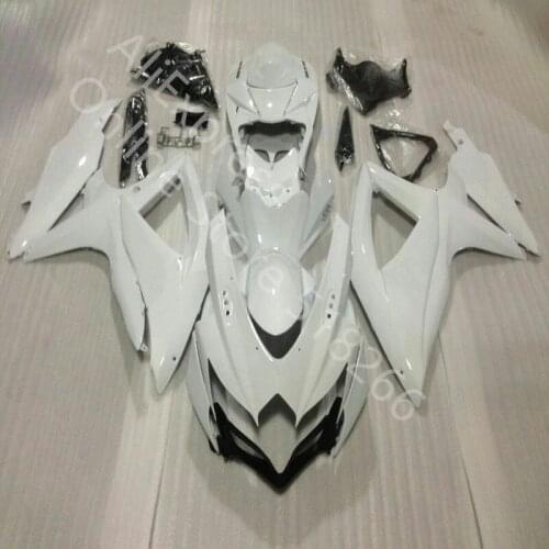 High quality fit for SUZUKI GSX6750 08 09 10 GSX600 750 08-10 GSXR750 2008-2010 GSXR750 2008 2009 2010 white black fairing
