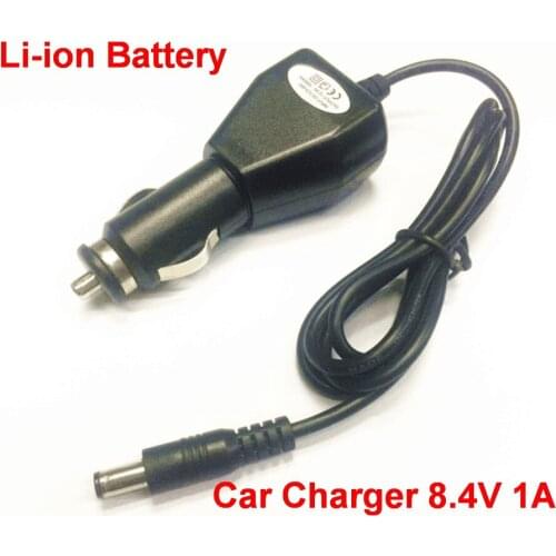 100pcs 8.4V 1A Universal Power Adapter car Charger 8.4V 1A for 18650 battery pack DC plug 5.5mm x2.1mm