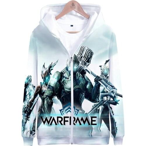 2020 warframe Men/Women Zipper Hoodies 3D Print Fashion Sweatshirt Long Sleeve Coat Plus Size Zipper Hooded Tops