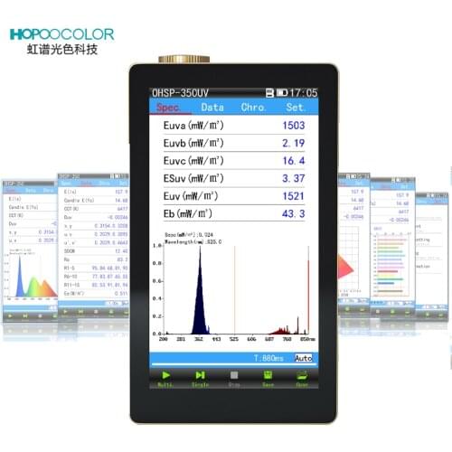 Portable Spectrometer OHSP350UV 230-850nm UVA UVB UVC Test For Medical Curing Lamp LED Mask