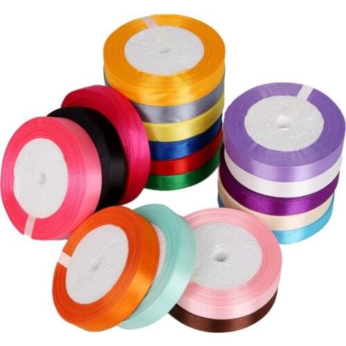 25 yard width 7mm 10mm 13mm 15mm for DIY Bow Craft Decor Wedding Party Decoration Gift Wrapping