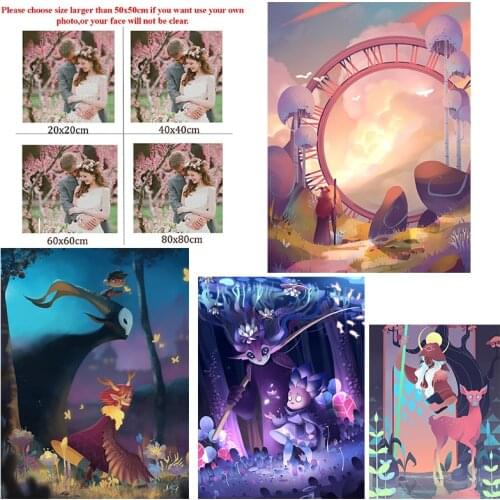 5D Diy Diamond Painting Animal Sheep Spirit Custom Square Diamond Round Diamond Full Diamond Cross Stitc Mosaic Home Decora