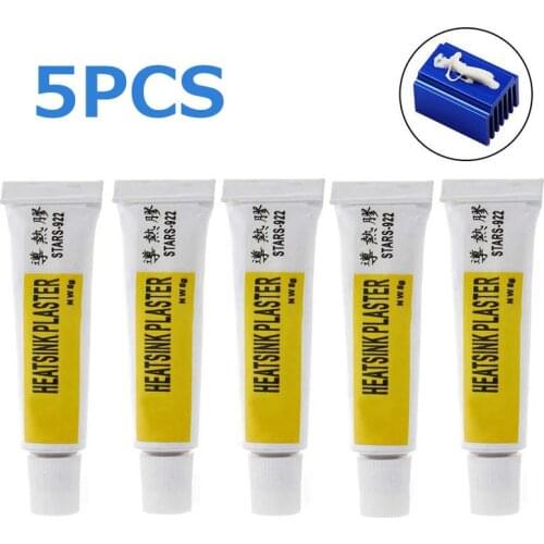 Aokin 5PCS 3D Printer Parts Thermal Conductive Heatsink Plaster Viscous Adhesive Compound Glue For PC GPU IC