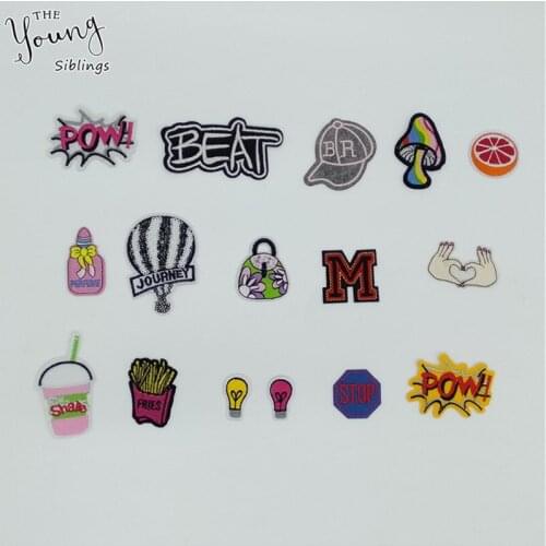 High quality Hot melt Adhesive Aapplique Embroidery Patches stripes DIY Decoration Clothing Accessory patch 1pcs sell C952-C977