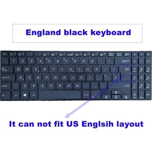 UK Keyboard for Asus X507M X507MA X507L X507LA X507U X507UA X507UF X507UB