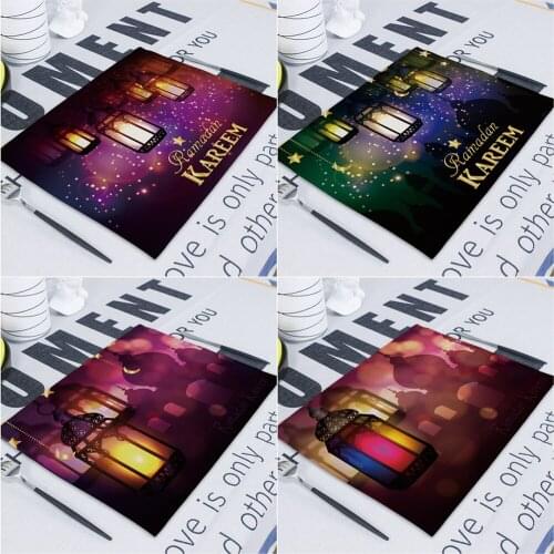 Eid Mubarak Decor Table Napkin Ramadan Decoration for Home Table Decoration 42*32cm Islam Ramadan Kareem Servilletas De Tela