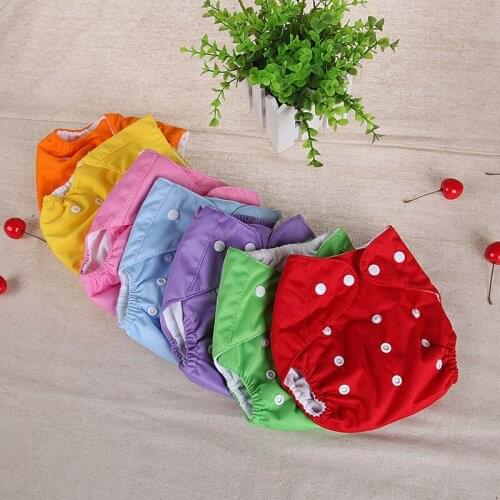 Baby Diapers Washable Reusable Nappies Grid/Cotton Training Pant Cloth Diaper Baby Fraldas Winter Summer Version Diaper