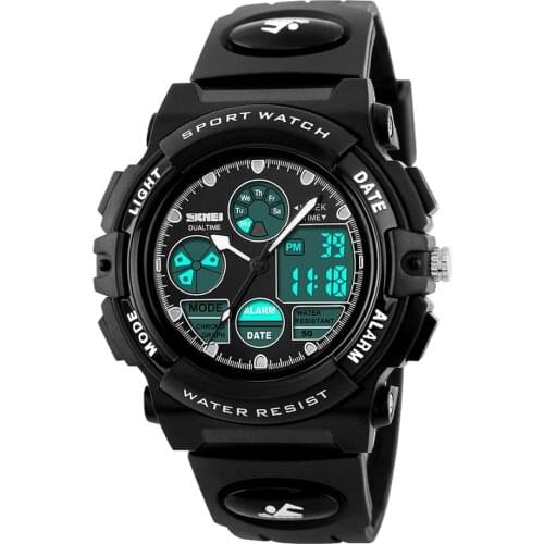 Childrens sports watch waterproof boy multi-function analog digital watch LED alarm clock stopwatch