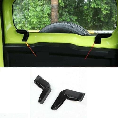 For Suzuki Jimny Sierra JB64 JB74 2019 2020 2Pcs Demister Cover ABS Rear Windshield Heating Wire Protection Cover Black