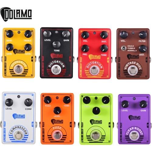 Dolamo D-7 Professional DI Box Guitar Effect Pedal with Ground Lift Switch XLR Out for Electric Guitar