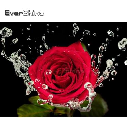 EverShine 5D DIY Diamond Painting New Arrivals Rose Diamond Embroidery Flowers Picture Of Rhinestones Diamond Mosaic Home Decor