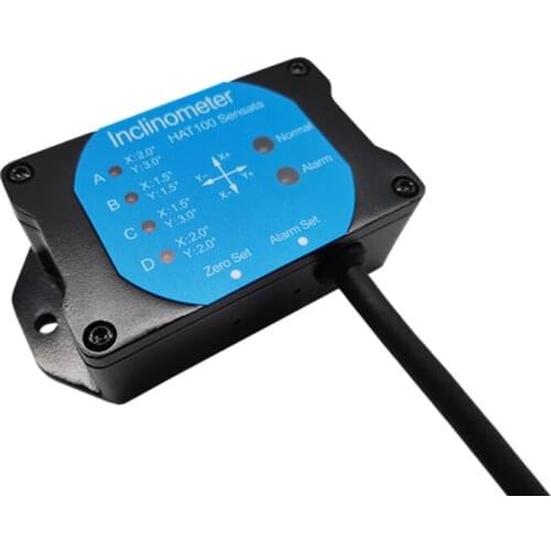 Dual Axis Tilt Switch Sensor 2-axis Inclinometer with button to set relative zero for elevator lifting platform etc SKG726