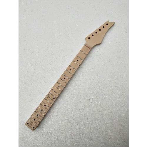Maple neck 24 25.5 inch maple fingerboard unfinished electric neck