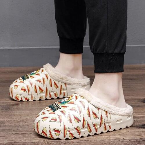 Mens Slippers Winter Warm Home Plush Loafer Couples Cotton Slipper Men Shoes Female Soft Flats Comfort Man Casual Sneakers