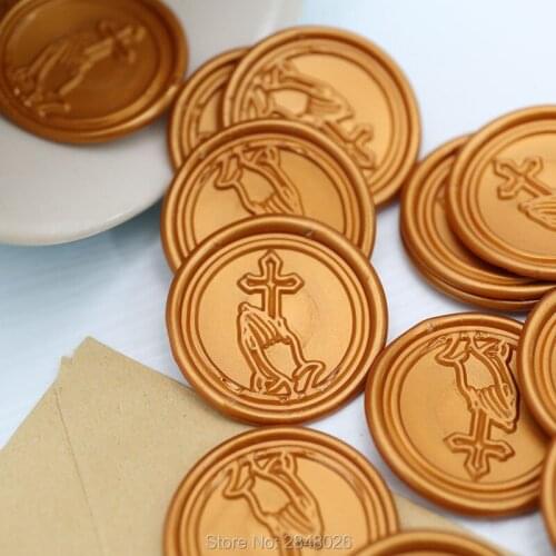 Custom color Blessing Of God WAX SEAL STICKER,Cross seal sticker,party wax seal sticker