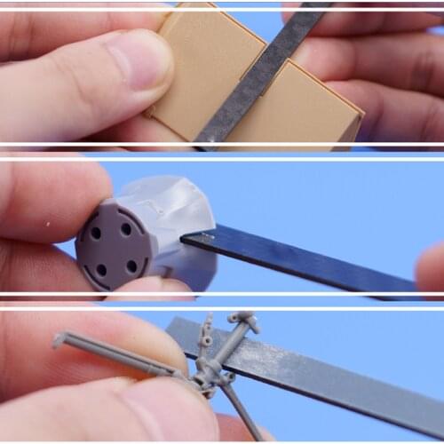 Stainless Steel Model File Stick Sanding Stick Hobby Craft Tools 5mm/10mm/15mm for Gundam Accessories