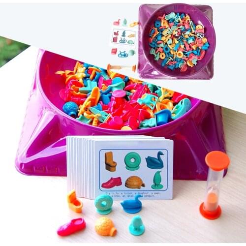 Treasure Hunting Toys Training Logical Early Education Family Board Game Toy Time Hourglass Gift