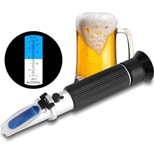 Alcoholometer Measure Instrument Meter Household Portable Alcohol Sugar Liquor Testing Tools Concentration Meter