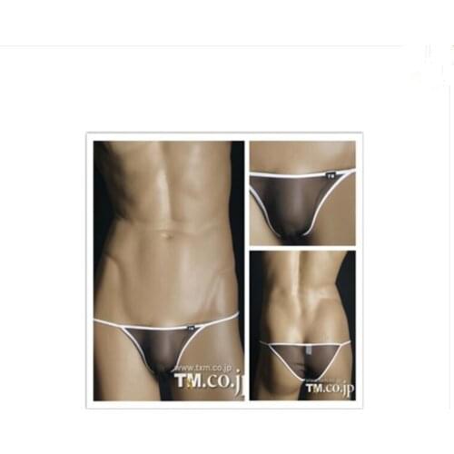 2019 Hot mens sexy underwear Sexy male ultra low rise slim breathable Briefs transparent mens sexy underwear ropa interior gay