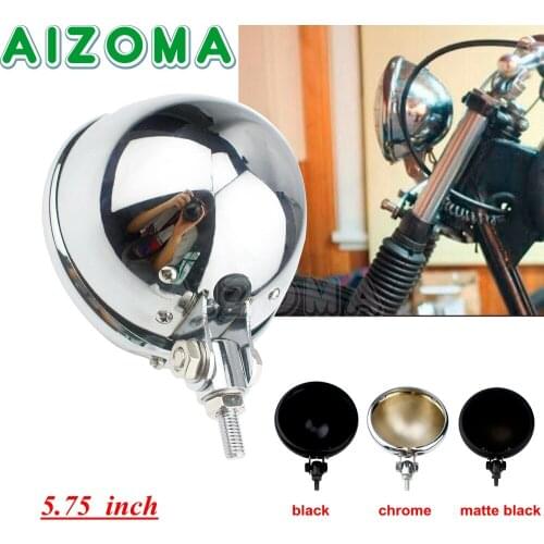 Universal 5.75'' Motorcycle Headlight Housing For Harley Touring Dyna FXD Softail FX/FL Custom Bobber LED Head Lights Bulb Shell