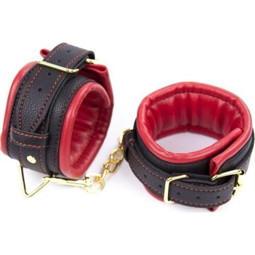 High quality leather handcuffs for sex Wrist harness bondage cuffs bdsm restraints ankle legcuffs cosplay adult games sex toys