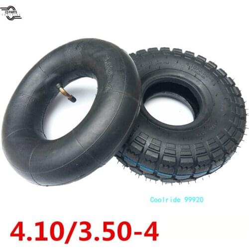 Coolride High Quality Pneumatic Tire 4.10/3.50-4 Warehouse Trolley Geriatric Scooter Tire 10 Inch Replacement Parts