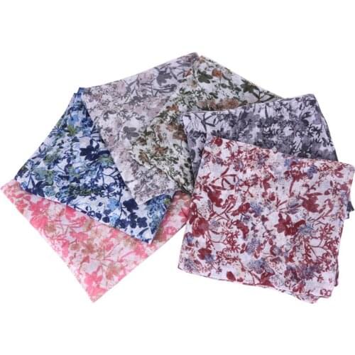 Floral Print Woman Scarf Pashmina 2018 New Arrival 100% Viscose Bohemia Style 100pc/lot