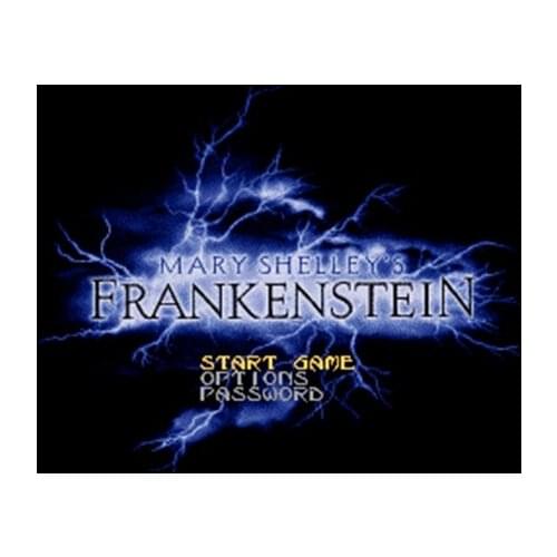 Mary Shelleys Frankenstein USA Version 16 bit Big Gray Game Card For NTSC Game Player