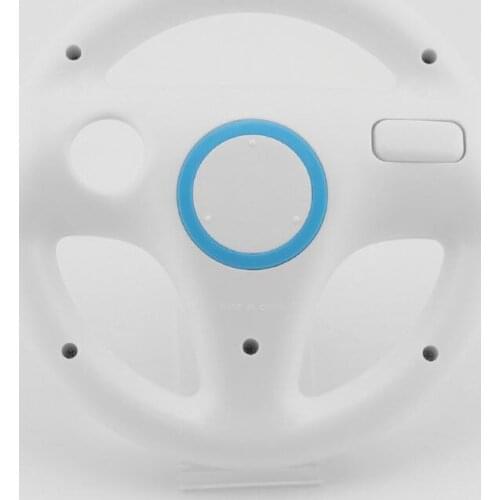 3 Color ABS Steering Wheel for Wii Kart Racing Games Remote Controller Console 103E