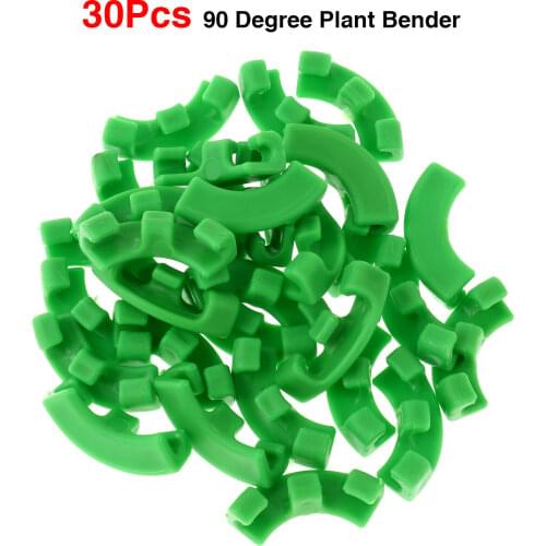 30Pcs 90 Degree Plant Benders Plastic Holder Clips Plants Flowers Branches Holder Retainer Bending Trainer Clamps Garden Tools