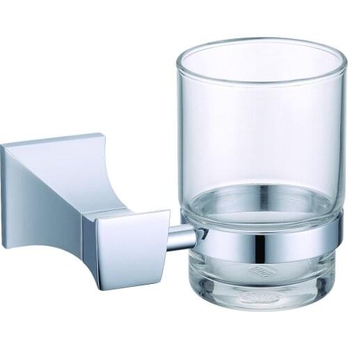 FREE SHIPPING Square single cup holder chrome clour