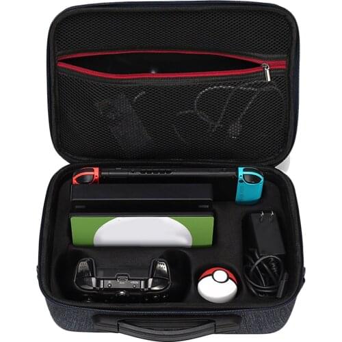 Bevigac Portable Hard Shell Storage Travel Hand Bag Carrying Case Pouch for Nintendo Nintend Switch Poke Ball Plus Accessories