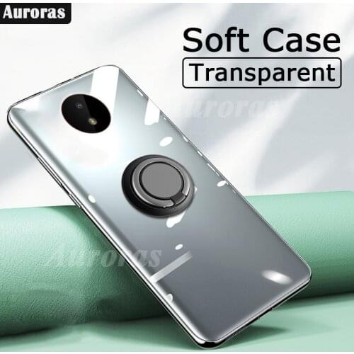 Auroras For Nokia C10 Case Full Protection Shockproof Soft Silicone Matte Cover For Nokia C20 Ring Holder Cover