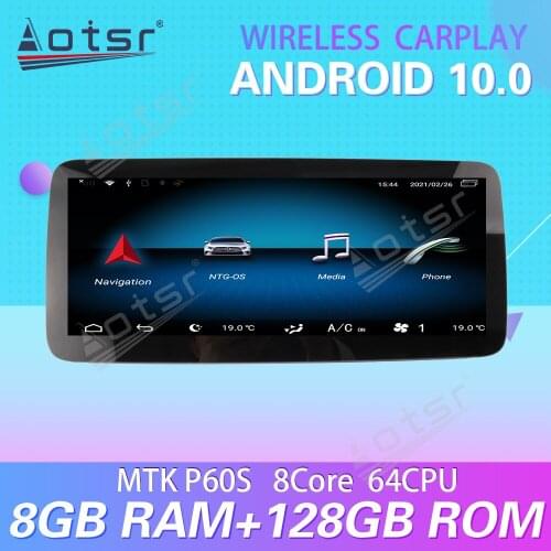 For Mercedes-Benz SLK 12.3 Inch Android 10 Carplay Car Multimedia Radio Player GPS Navigation Stereo