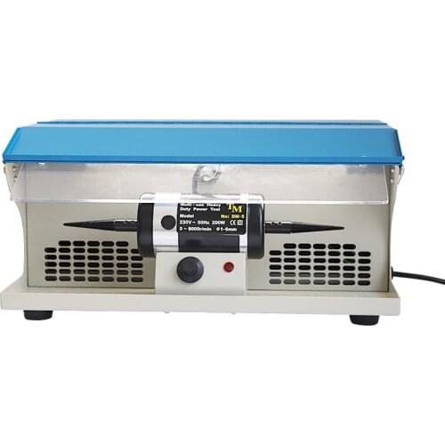 DM-5 vacuum polishing machine desktop double-head cloth wheel machine with lamp tube speed control polishing machine gold and si