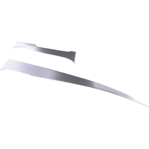 DWCX 2Pcs/ Set Silver Center Console Dashboard Decor Stripe Trim Fit For Chevrolet Blazer 2019 2020 LHD Only