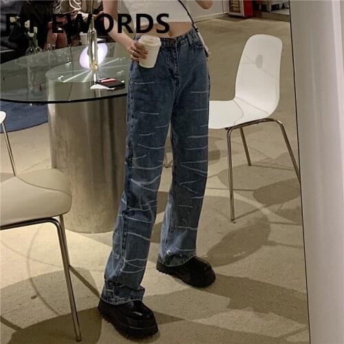 FINEWORDS Women's Loose Jeans