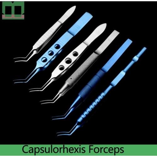 Capsulorhexis Forceps stainless steel arcuate dihedral titanium alloy ophthalmic instruments Surgical tools fine forceps