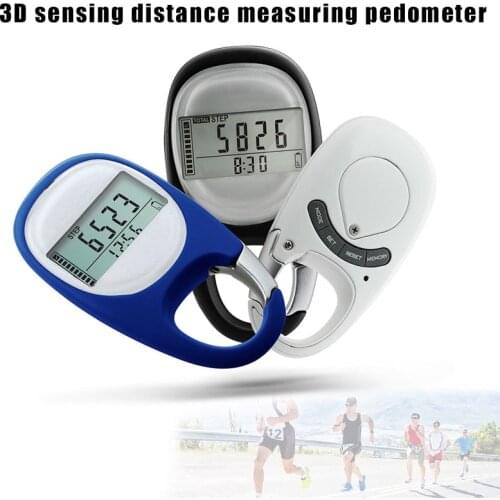 Hot Step Counting Pedometer Distance Calorie 3D Silent Induction Portable for Fitness DO2