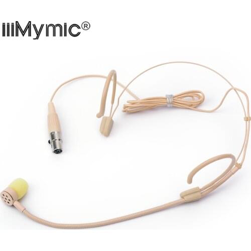 Perfect for Singing !! PRO Unidirectional Headset Headworn Microphone 4 Pin XLR TA4F Condenser Mic for Shure Wireless Bodypack