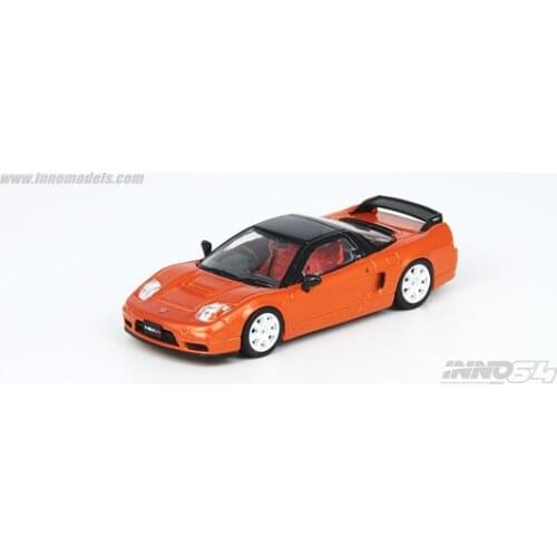 INNO 1:64 Honda NSX-R NA2 Imola Orange Pearl W/ Extra Wheels Diecast Model Car
