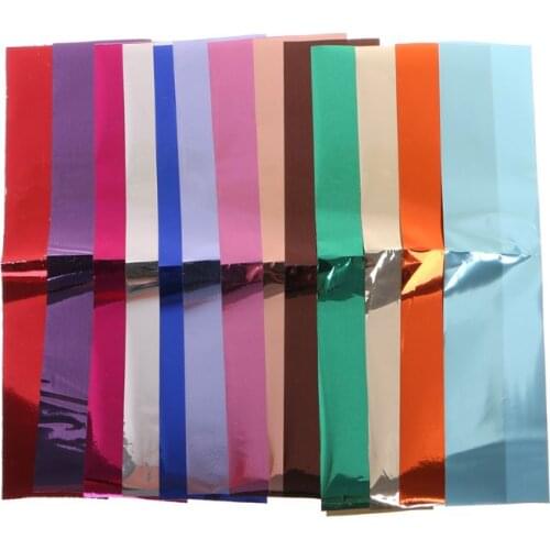 K0AE Full Beauty 14pcs Gold Sliver Slider Foil For Nail Holographic Transfer Wrap Sticker